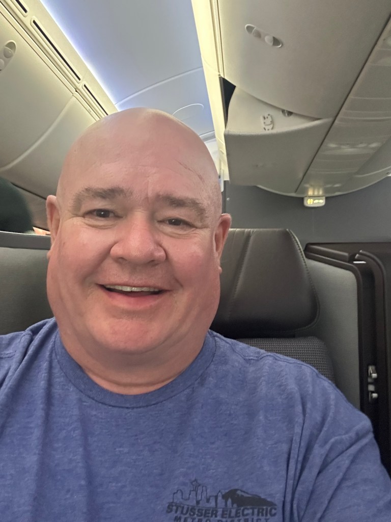 Selfie in Business Class